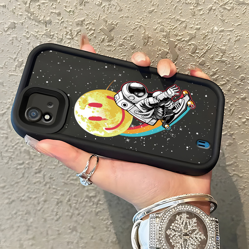 Casing Hp Realme C20 C20A C11 2021 C11 2020 Narzo 50I Case Casing Astronot ruang angkasa pola HP Kas