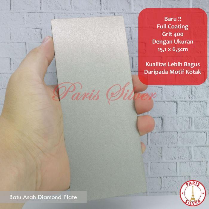 Batu Asah Pisau Diamond Berlian Plate Pengasah Ketam Pahat Serut Kayu Original