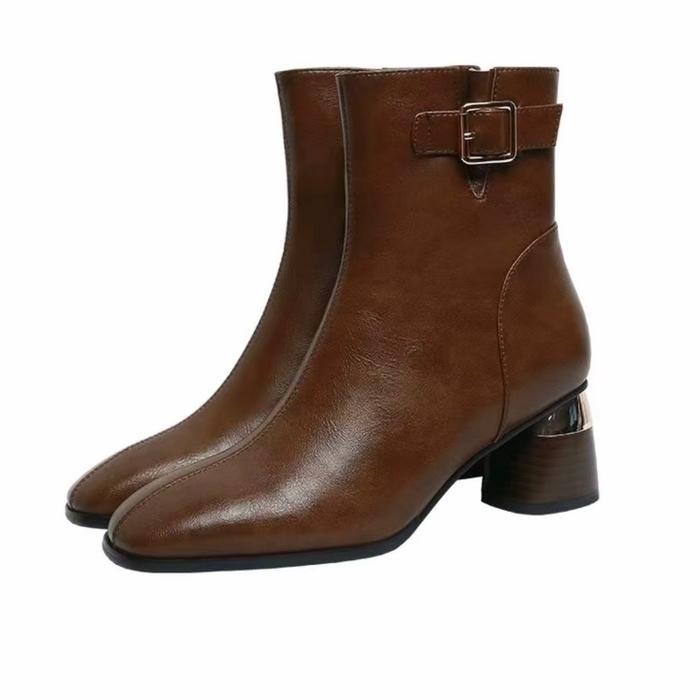 Termurah Sepatu Boots Wanita Vintage Style Block B93 Terlariss 