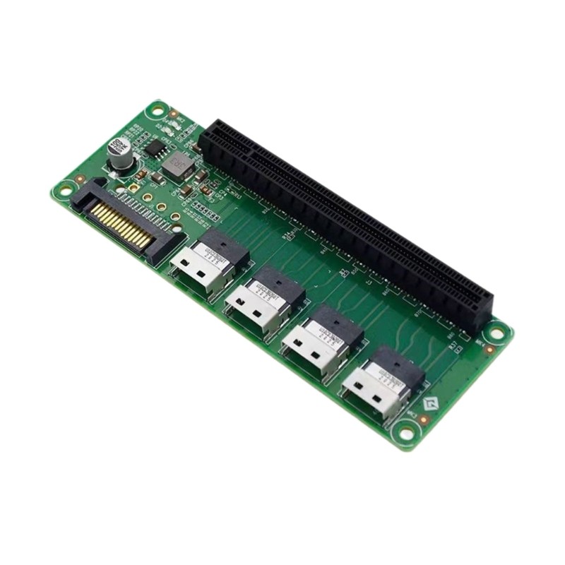 FLASH SALE    PCIe x16 Slot Adapters Converters Board 4 Port SlimSAS-8654 to PCIe x16 Slot Z6DFG BAR