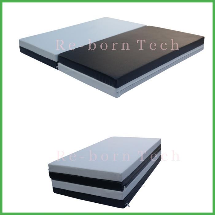 Re-born Tech Kasur Lipat 4 Rebounded R90 Ukuiran 90x200 Matras Senam Playmat Cover Kulit Anti Air