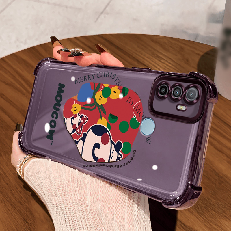 Casing Hp untuk OPPO A53 2020 A53s A32 A33 2020 Case Sapi kartun yang lucu Kasing gaya Limited Cesin