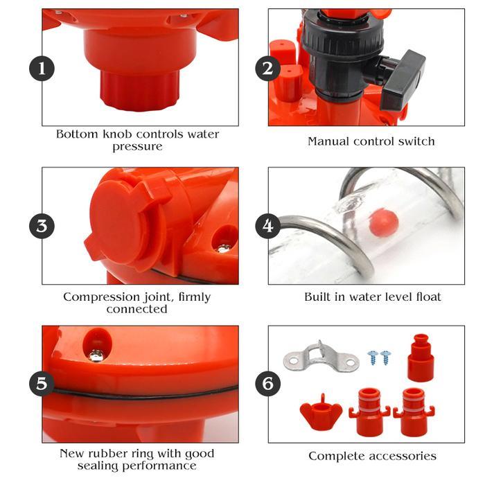 Regulator Nipel Merah Regulator Nipple Kuning Regulator Nipple Ayam Regulator Minum Ayam