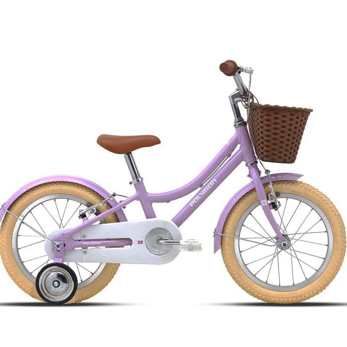 polygon alice 16 inch pink sepeda anak perempuan mini ctb 12 inch 2 - 4 tahun - purple