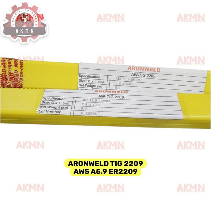 Aronweld TIG 2209 Duplex 2.4MM Kawat Las STAINLESS DUPLEX Argon ER2209 pack 5kg