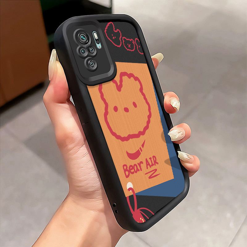 Casing Hp Xiaomi Redmi Note 10 Redmi Note 10s Redmi Note 10 Pro POCO M5s Case Kelinci bergaya papan 
