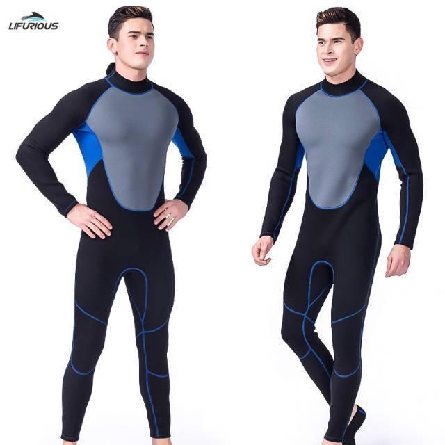 wetsuit pria bajuselam pria baju diving pria 3MM