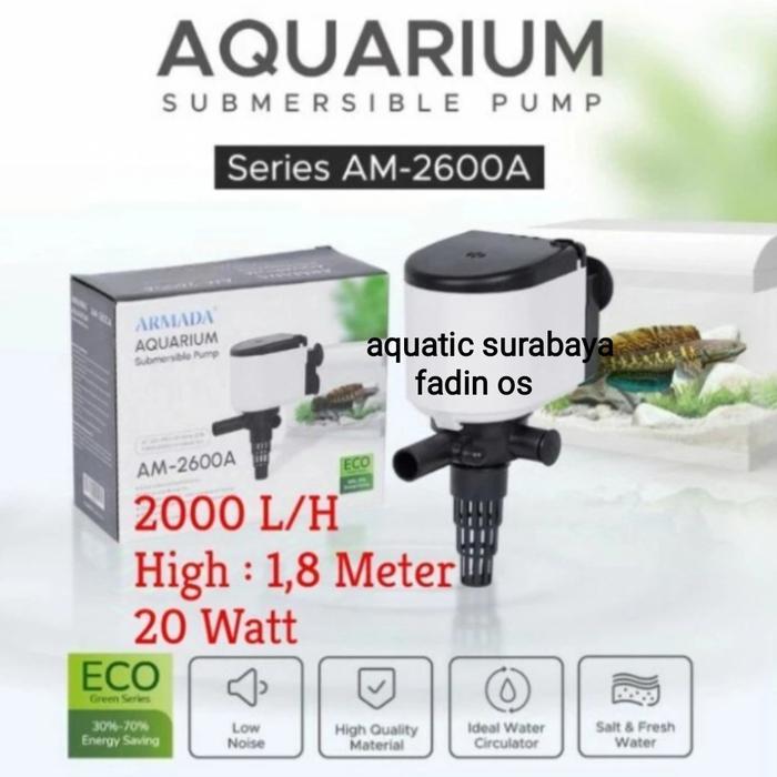 ARMADA POMPA CELUP AQUARIUM POMPA POWERHEAD ARMADA AM 2600 A LOW WATT