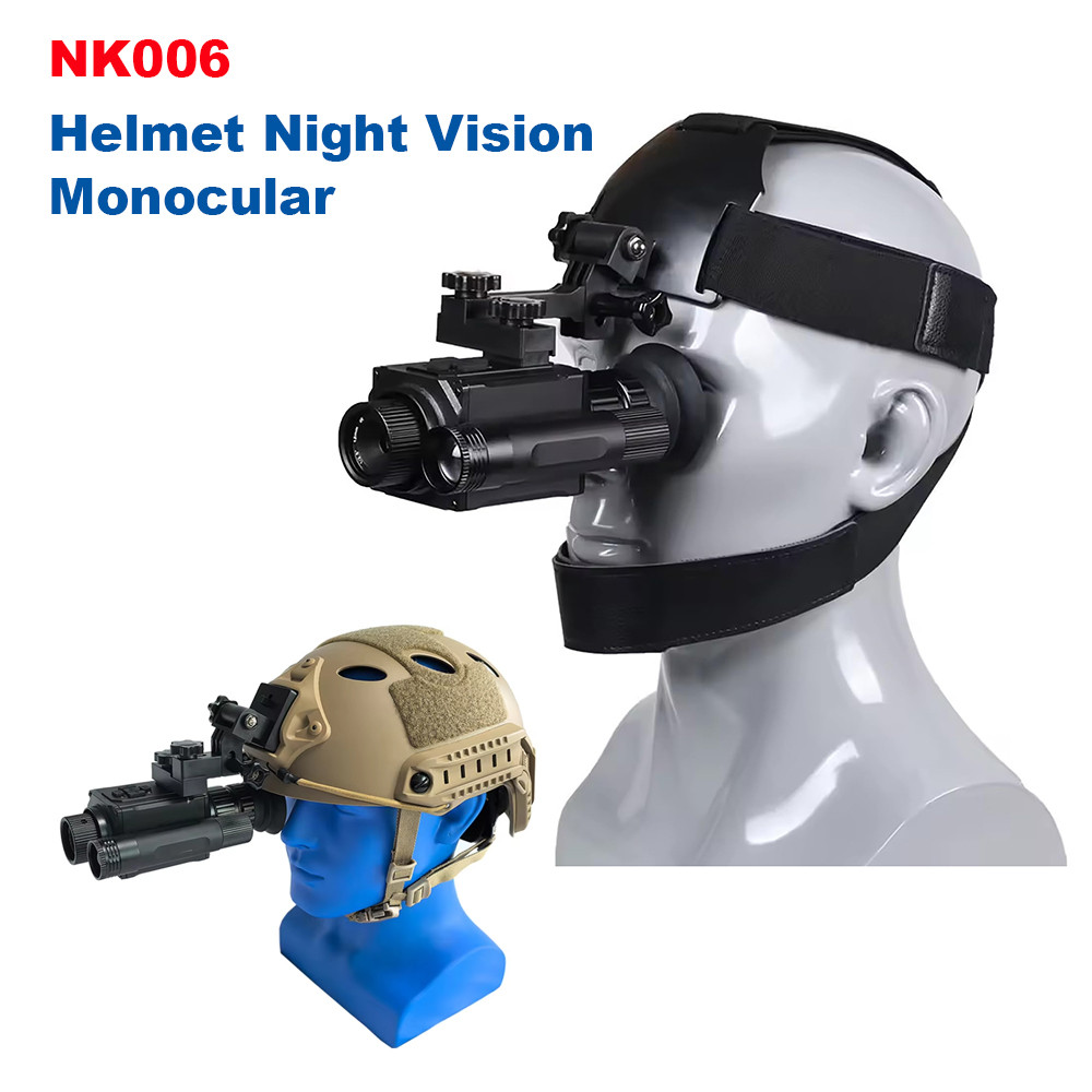 Terbaru Megaorei NK006 1080P Helmet Night Vision Monocular Long-Distance Infrared 5X Zoom Digital Hu