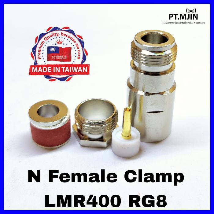 NEW Konektor N Female Clamp Type Rg8,Rg213,LMR400,CNT400 pu