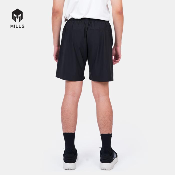 MILLS Olahraga Short Celana Pendek Olahraga Lari Pria Bahan Ringan Anti Lembab Hitam Ukuran S Short 