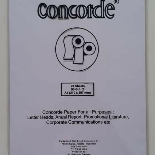BARU Kertas Concorde putih 90gr A4