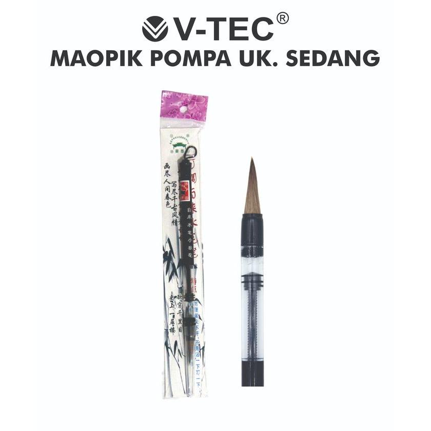 V-tec Kuas Kaligrafi Maopik Calligraphy Brush - Kuas Lukis Mopit Bambu Maobit Tulisan Arab China