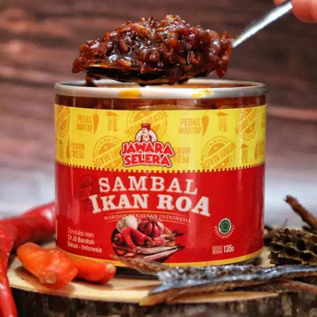 NEW Sambal Roa Jawara Selera Netto 135g/ Sambal Ikan Roa/ Sambal Jawara