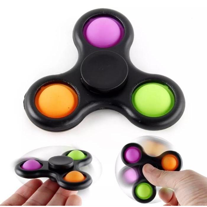 Fidget Spinner Pop It Simple Dimple Mainan Anak Tiktok Fidget Toys Toy