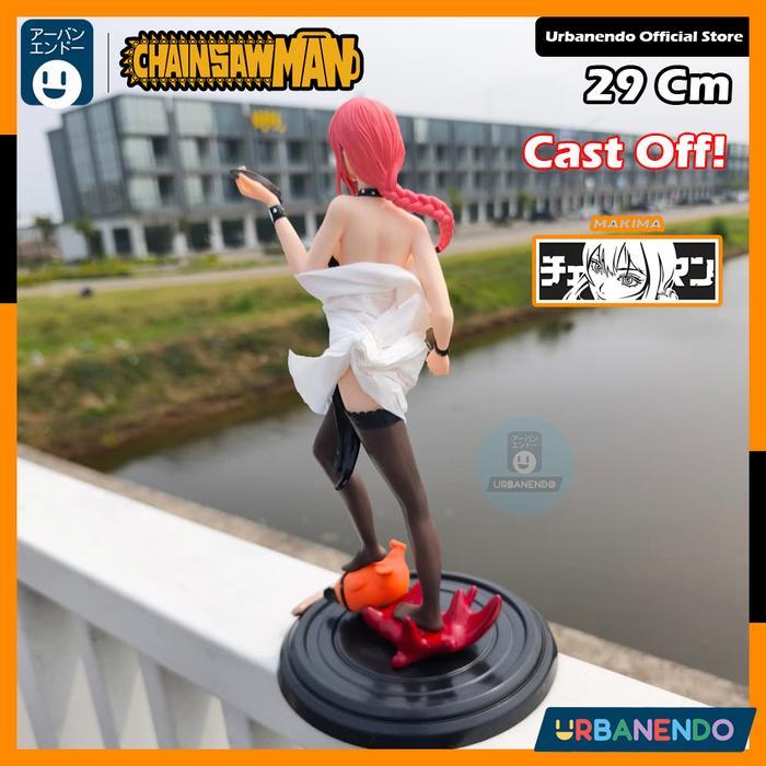 READY URBANENDO Action Figure Makima Chainsawman 29Cm Denji Statue Pajangan Mainan