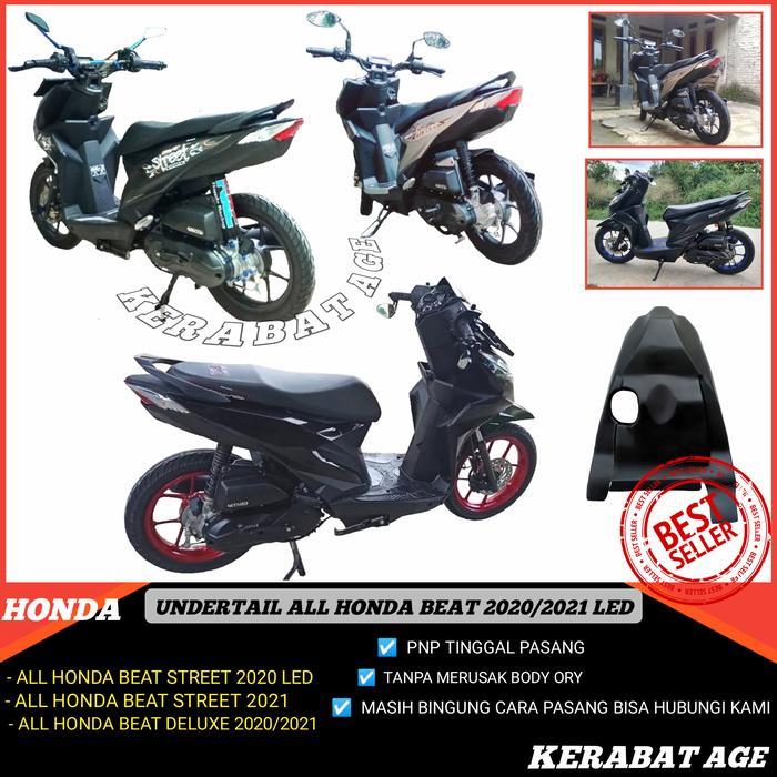 Honda Undertail Beat 2020 & 2021 Led New Custom Sepakbor Belakang Bahan Fiberglas Aksesoris Beat