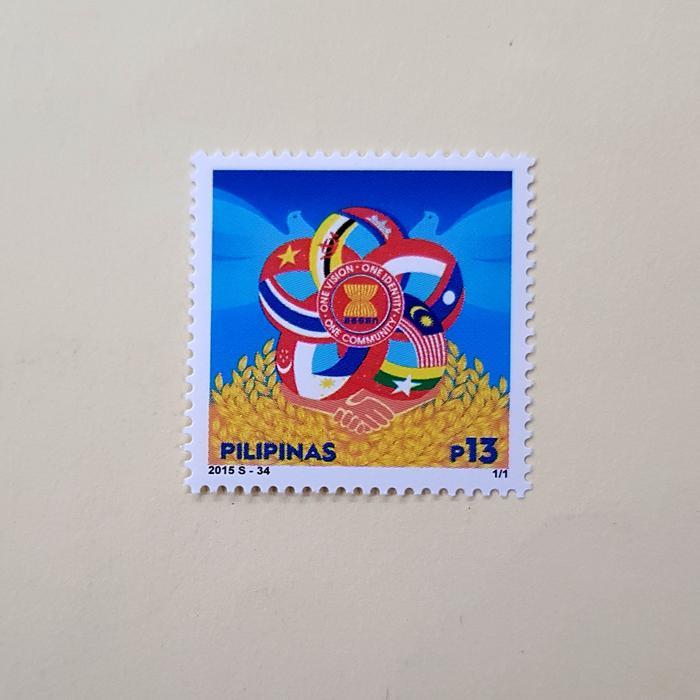 Prangko PILIPINAS. Joint Issue of ASEAN Community Commemorative stamp