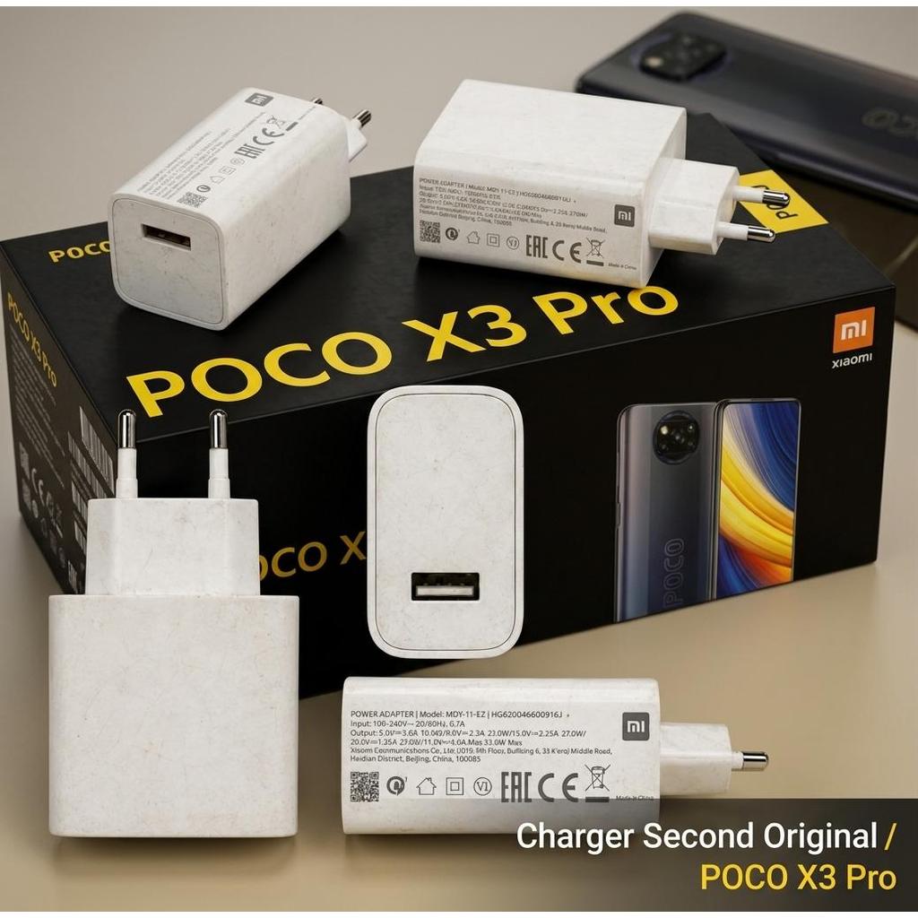 Batok Charger Xiaomi MDY-11-EZ Original Second White Port Turbo Charge 33W 11V 3A POCO X3 Pro