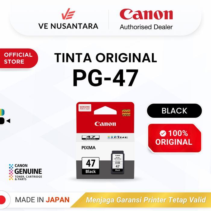 Tinta Original Canon Pg47 Black - Tinta Canon Printer E410 E470 E3170 E470 E4570 - Tinta Cartridge