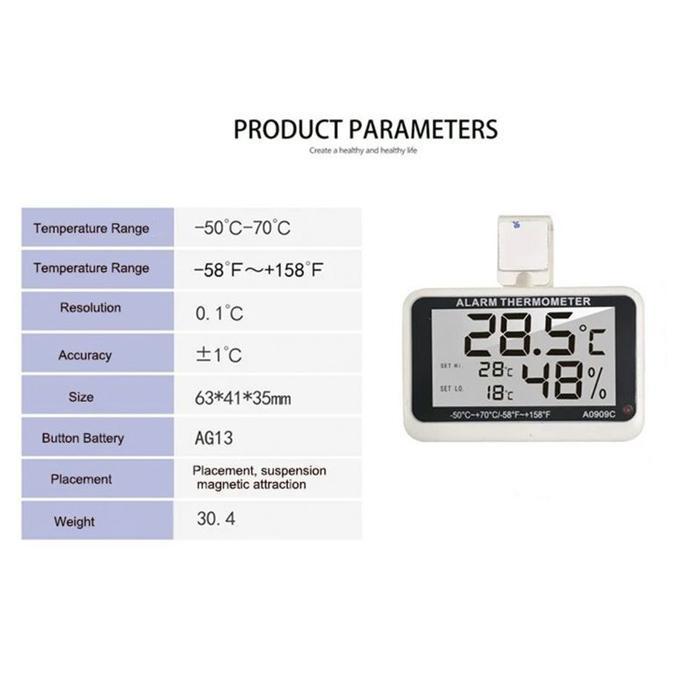 Termometer Ruangan Freezer Digital Kulkas Termometer Kulkas Digital