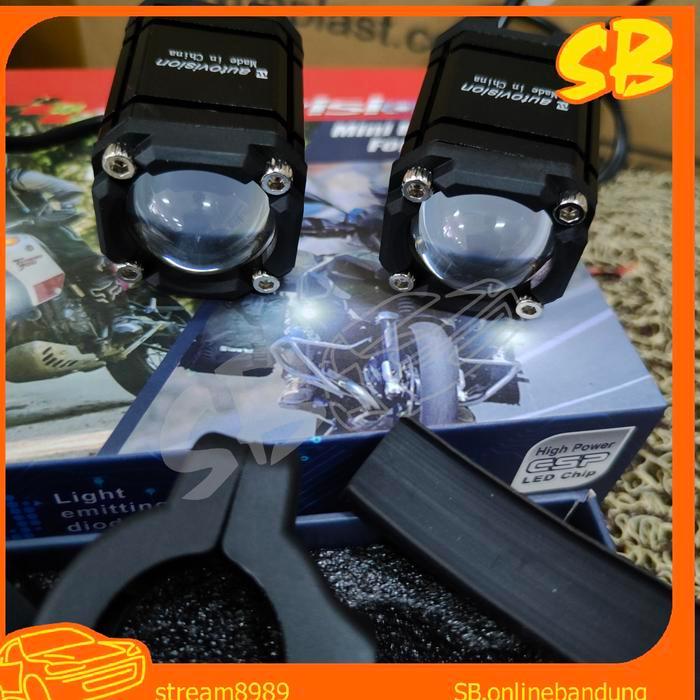 * Autovision Celebes Lampu Tembak Sorot Fog Mini Biled 40Watt Projie *