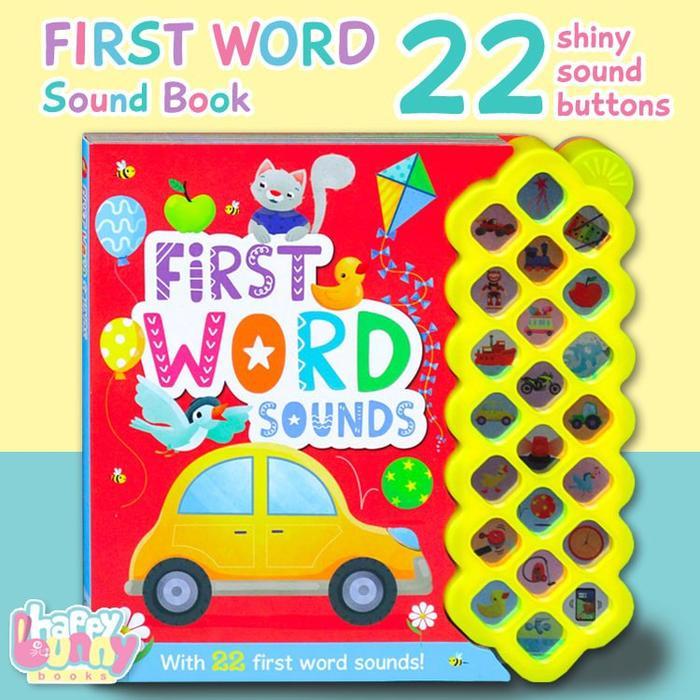 First Word Sounds Board Book With 22 First Word Sounds