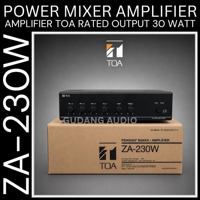 ZA-230W AMPLIFIER AMPLI TOA UNTUK MASJID ZA 230 30 WATT