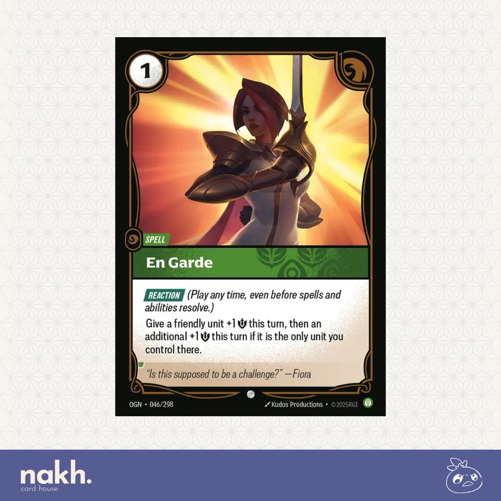 Kartu League of Legends Riftbound TCG English Origins OGN 046/298 En Garde
