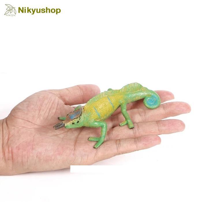 READY Mainan Edukasi Pajangan Miniatur Hewan Reptil Kadal Bunglon Chameleon