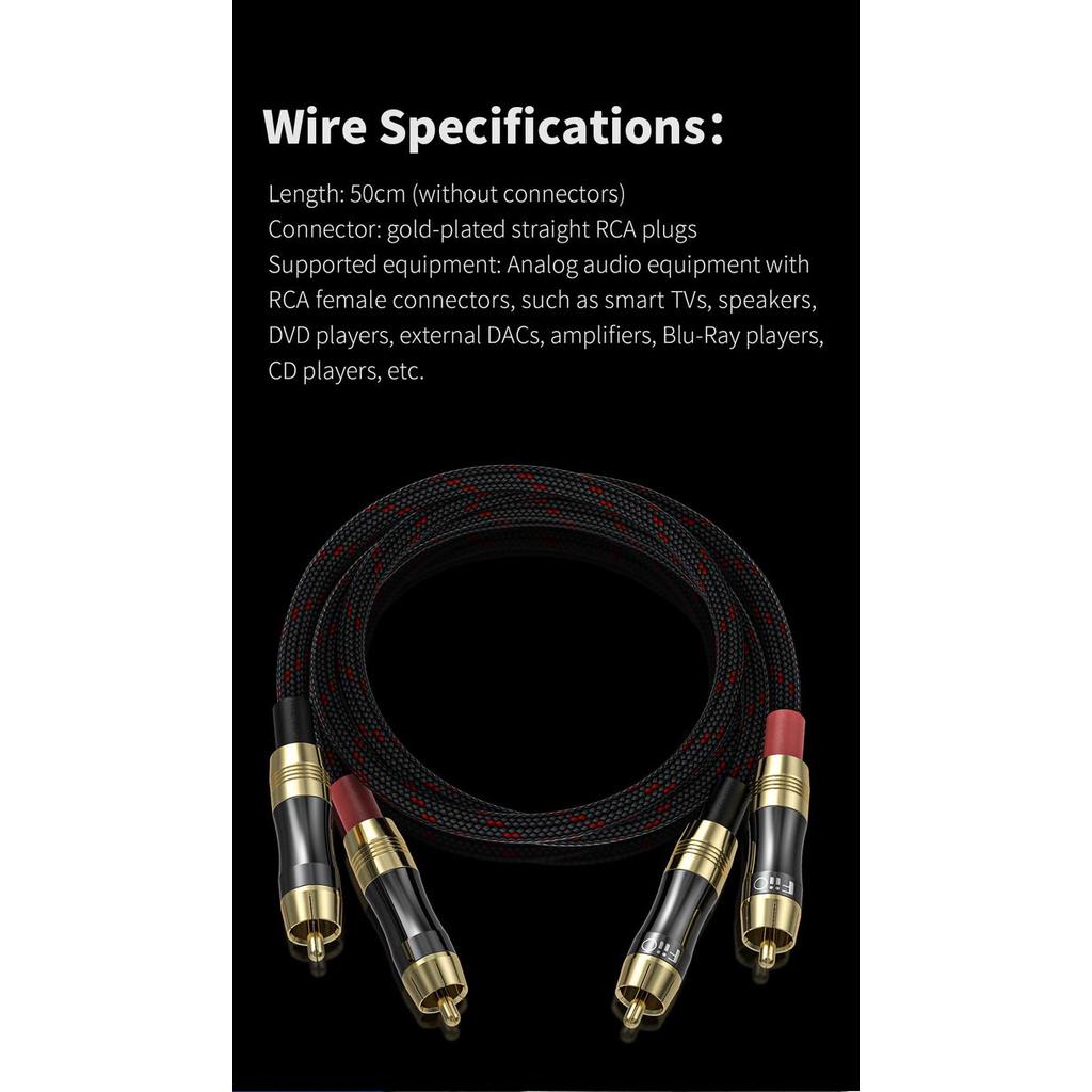 Original Fiio Lr-Rca1 Rca2 Rca4 Rca5 Lr-3.5A Lr35A Audio Cable Rca 1 2 4 5