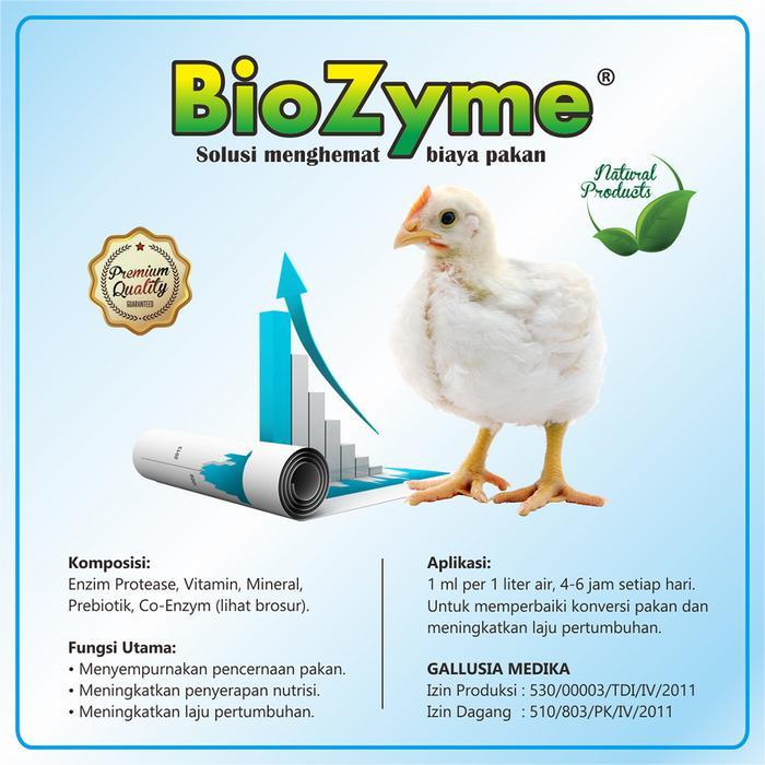 BEST SELLER BIOZYME BROILER - PEMACU PERTUMBUHAN PENGGANTI AGP KHUSUS UNTUK TERNAK AYAM PEDAGING DAN