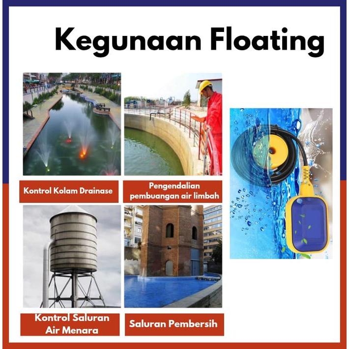 Diskon Maxpump Float Switch Floating Pompa Celup 2 Meter Switch Otomatis Float Pompa Sensor