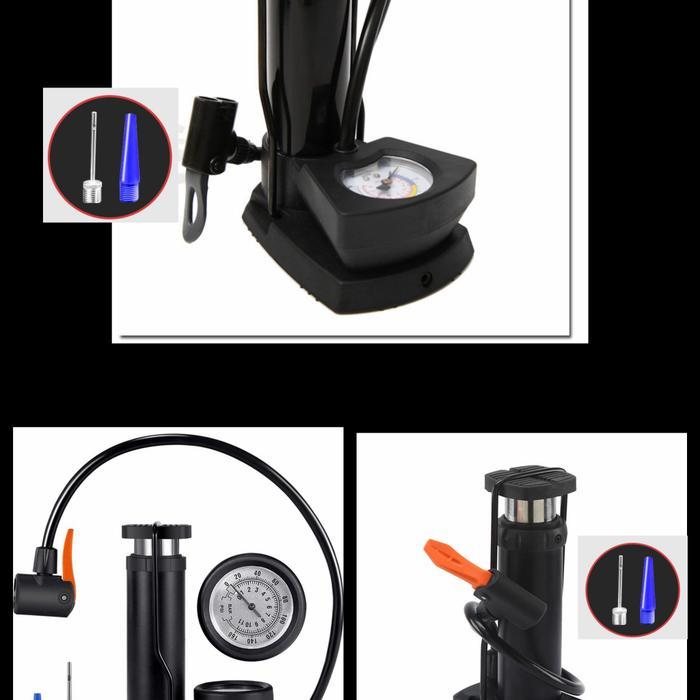 Diskon Pompa Injak Meter Kaki Motor Mobil Sepeda Bola Simple Mini Pompa Original