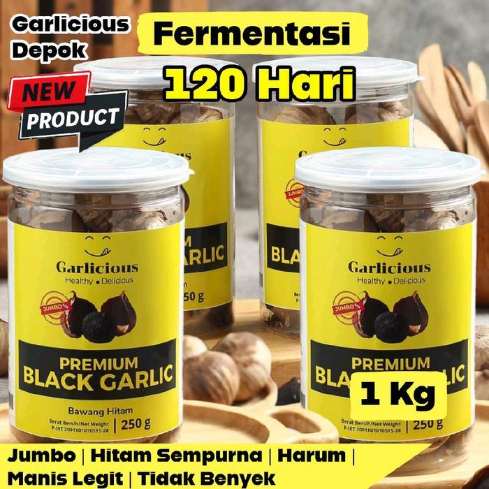 Flash Sale Black Garlic Garlicious Bawang Hitam Tunggal/Lanang 1Kg 1000G 500G Original