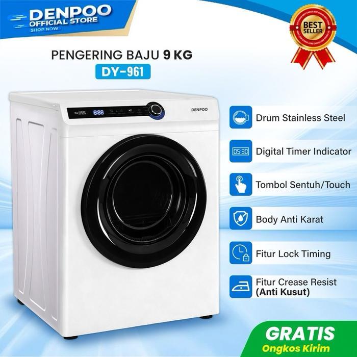 DENPOO MESIN PENGERING PAKAIAN LAUNDRY DY 961