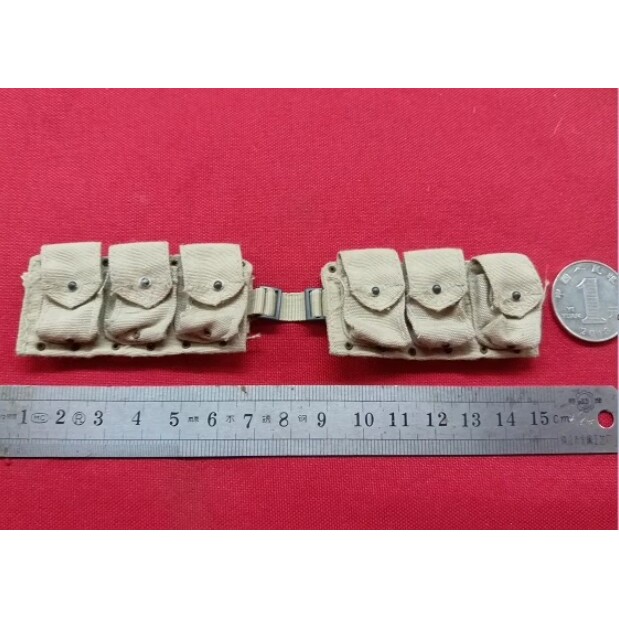 16 Scale Khaki Clips Bag Model for 12'' Machine Gun WW2 Soldier Figures