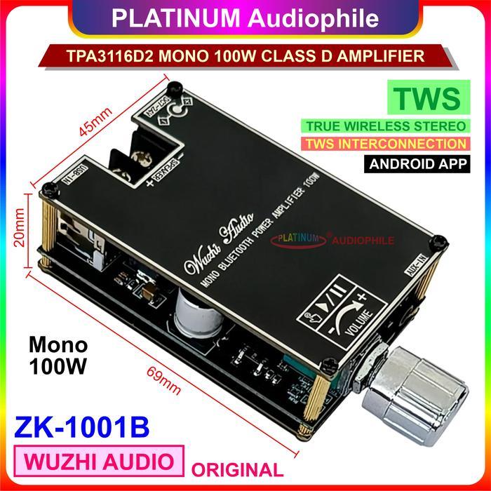 Tpa3116 Amplifier Class D 100W Tws Bluetooth 5.1 Tpa3116D2 Zk-1001B #Gratisongkir