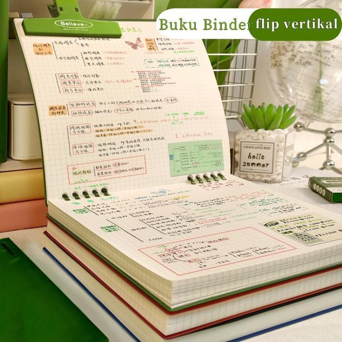 Notebook Langsung Ready-B5/B5 Notebook Lipat Vertikal/Kampus Lucu Menulis Notebook Cantik/360