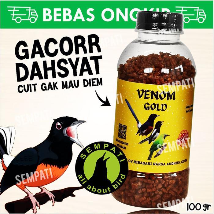 Pakan venom gold voer pur burung murai cucak ijo f1 kibasari tanpa EF