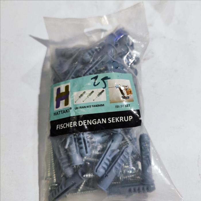 SEKRUP FISHER BAUT TEMBOK S8 HATTAKI 5X40MM PROMO