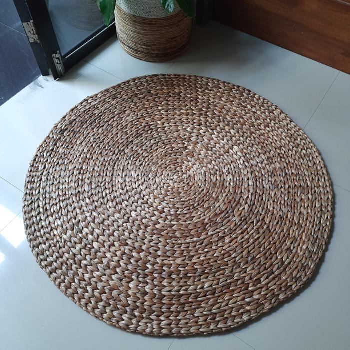 Karpet Eceng Natural Diameter 100cm, Rug Eceng.
