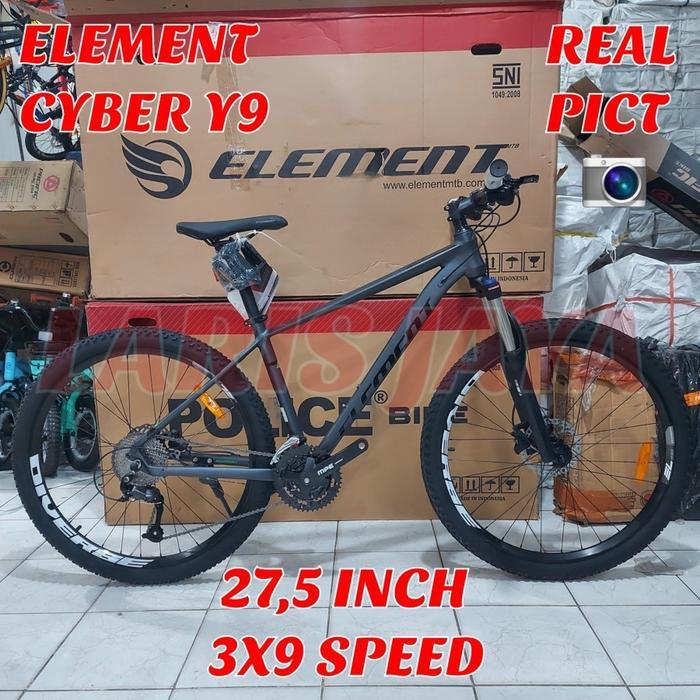 Sepeda Gunung Mtb Element Police Vancouver Y8 27 Speed 27,5 Inch New Dan Y9 , Y10 , Z12 , Sepeda Gun