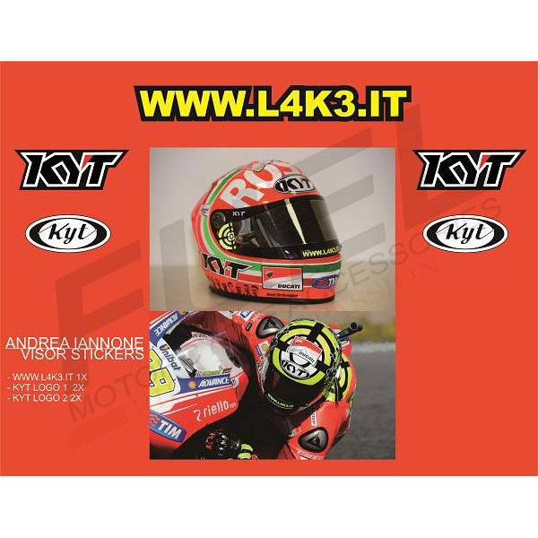 TERMURAH Sticker/Stiker Visor Helm - 29 Andrea Iannone KYT READY STOCK
