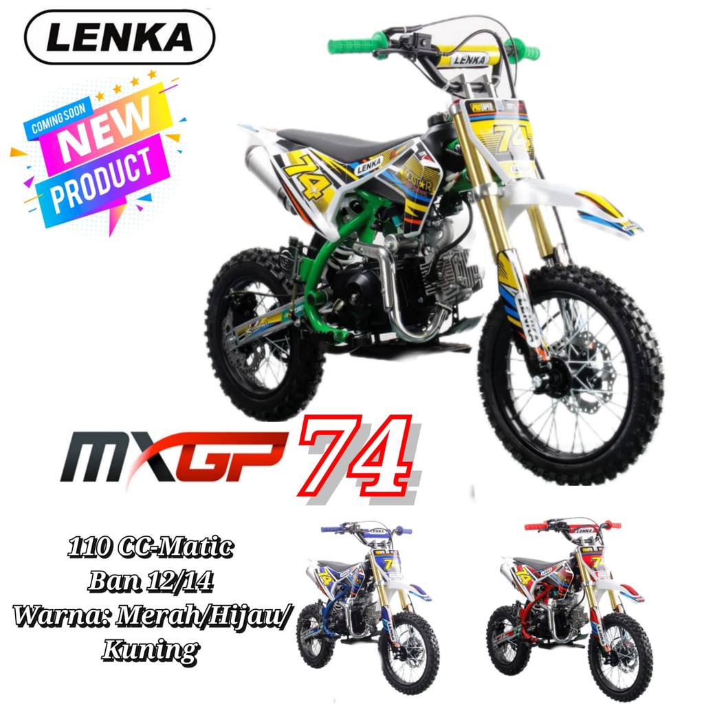 Promo Motor Trail Mini Lenka MXGP 74 Matic 110cc