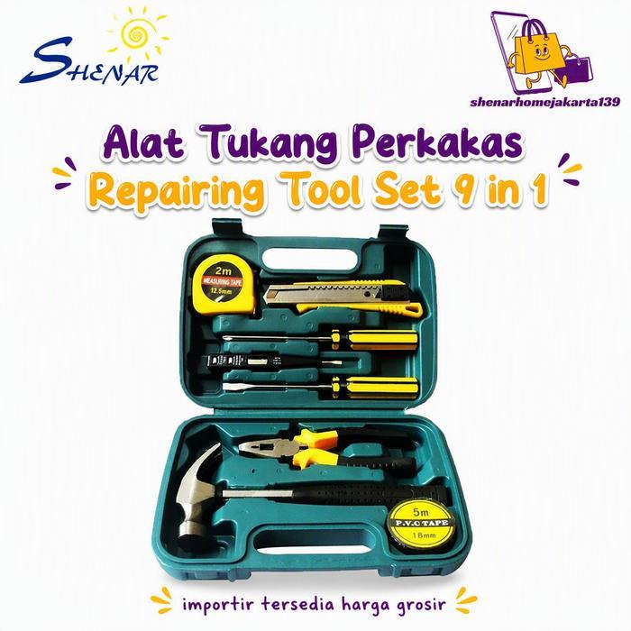 Premium Perkakas Tukang Kunci Set Alat Tukang Toolkit Set Tool Box Alat Tukang Perkakas Repairing