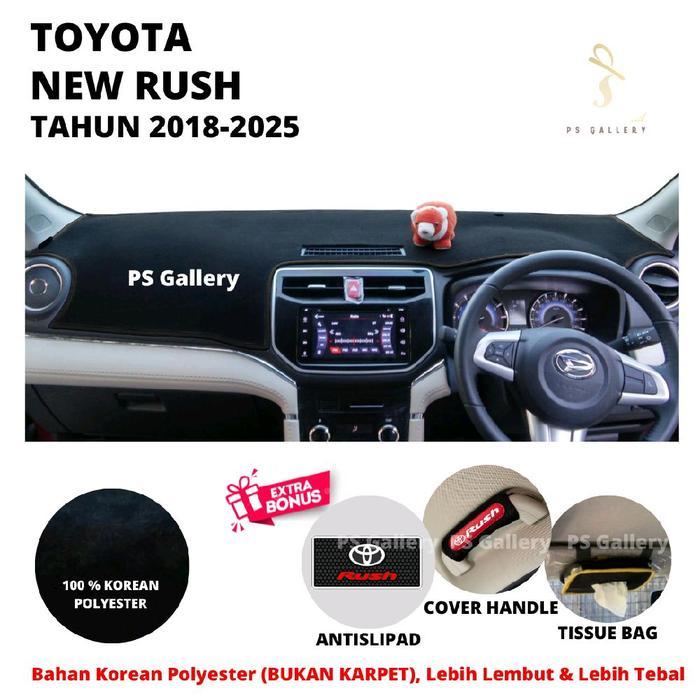 Alas Dasbor Mobil New Rush Tahun 2018-2025 Aksesoris Cover Dashboard Premium
