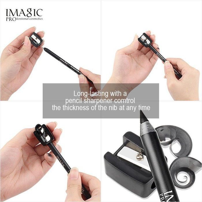 New Eyeliner Pensil IMAGIC Eyeliner Pensil Hitam Waterproof +1 pcs Rautan IMAGIC Original Eyeliner