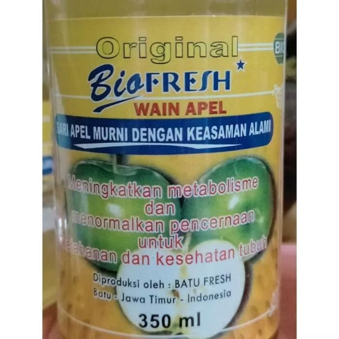 gwc5 Cuka Apel Biofresh Organik Sari Apel Murni 350Ml Botol
