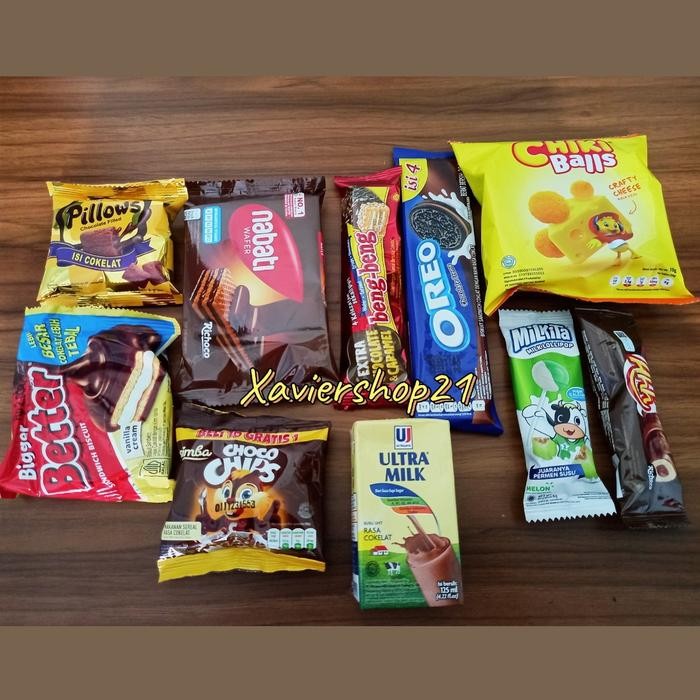 dvb6 Ready Paket Snack Komplit Kemasan Pouch Serut (Free Card)